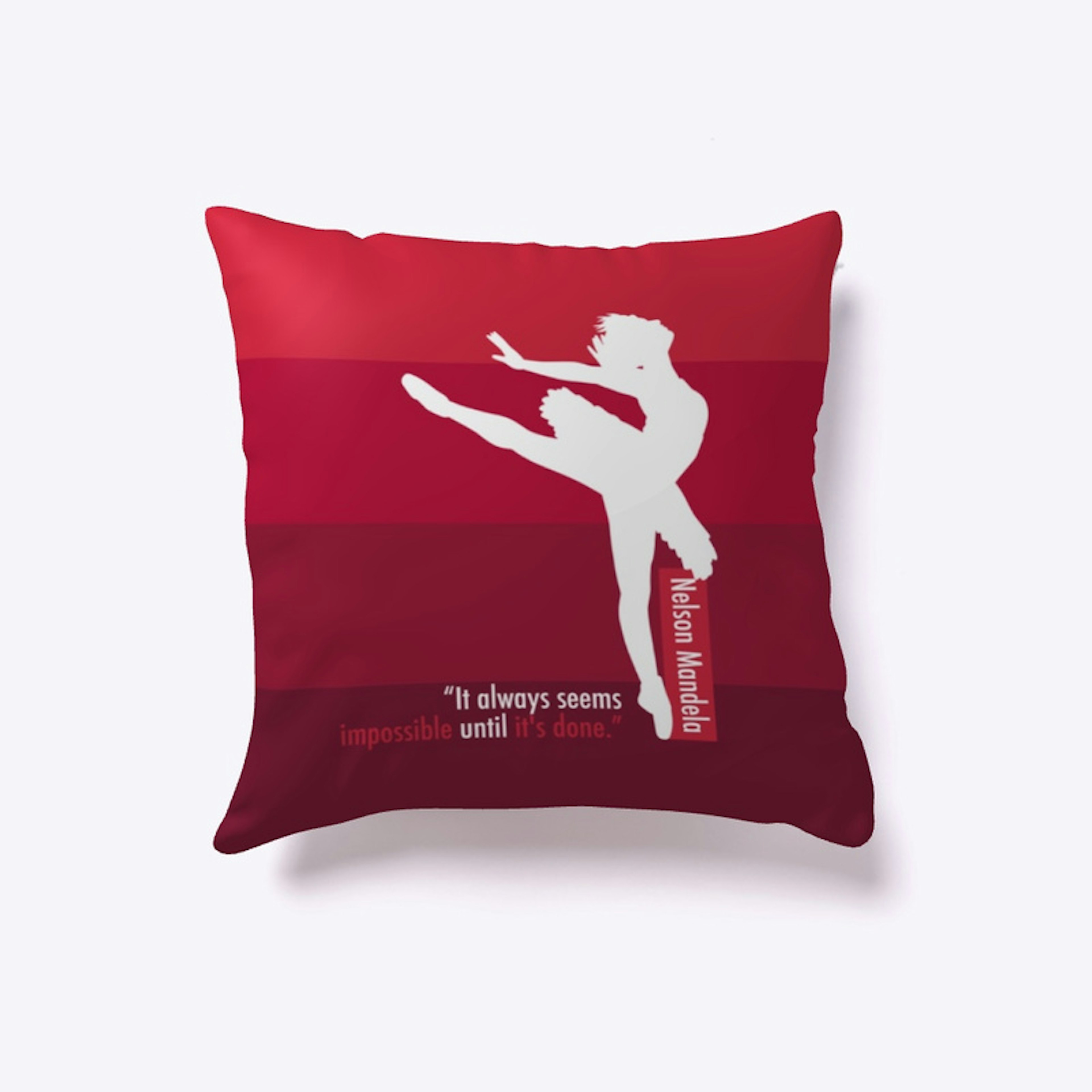 StepFlix Pillow with quote