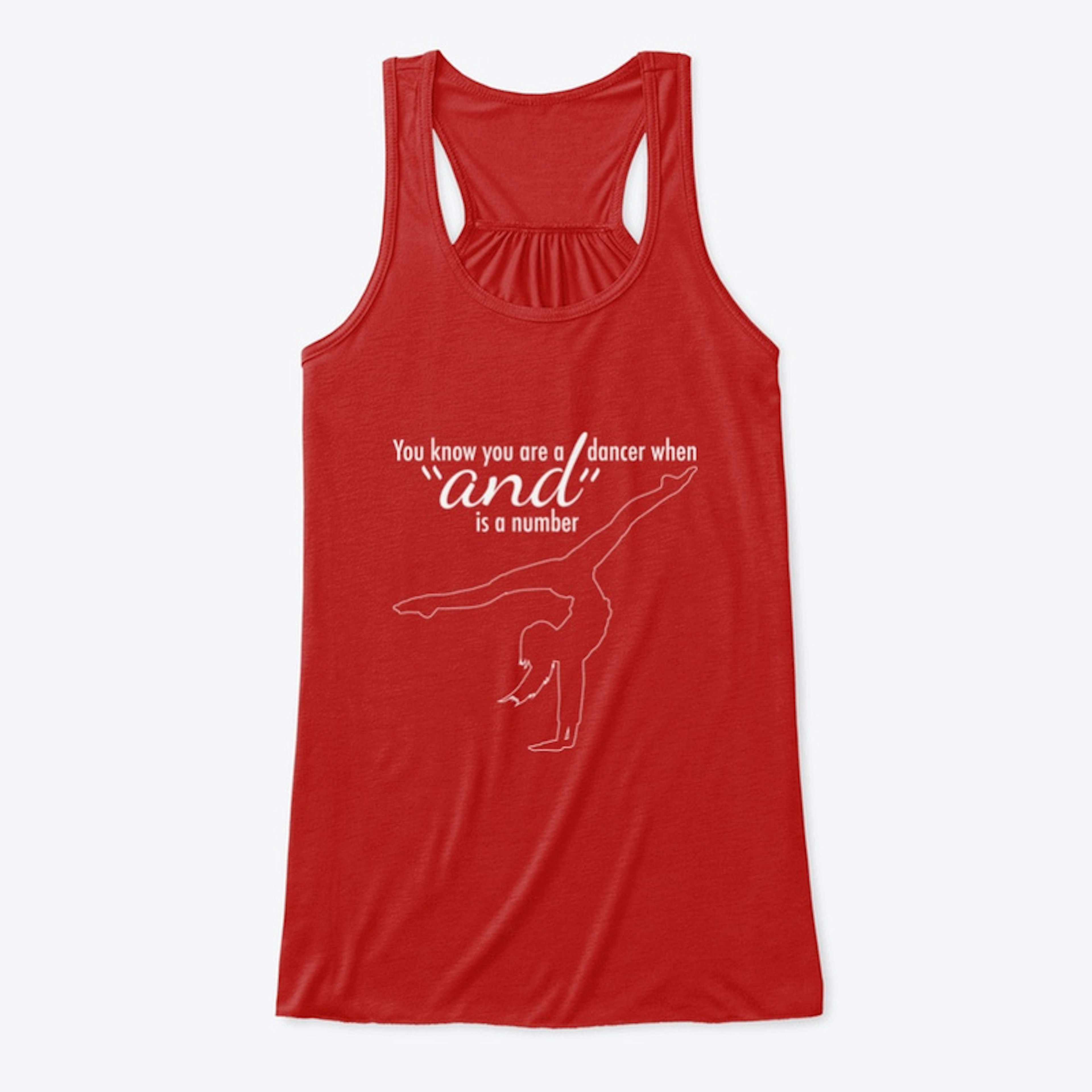 StepFlix dance counting red tank top