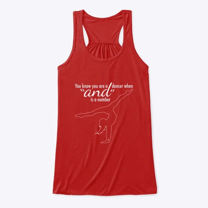 StepFlix dance counting red tank top