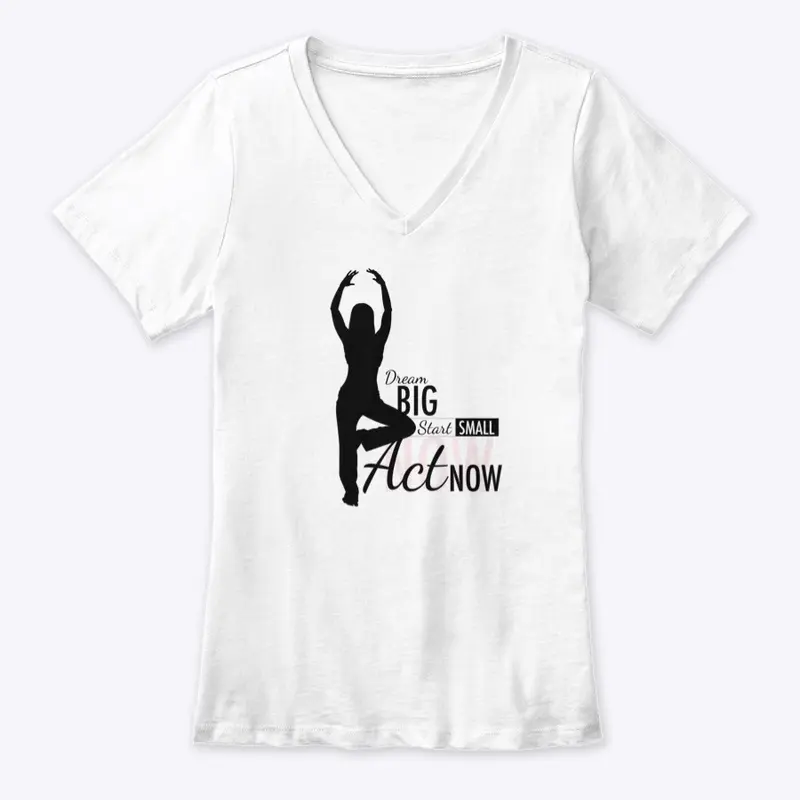 StepFlix dream big white t-shirt